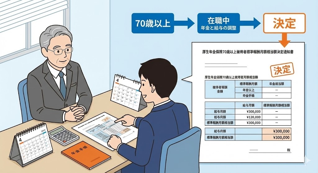 厚生年金保険70歳以上被用者標準報酬月額相当額決定